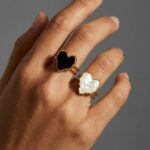 White chunky heart ring - Image 4