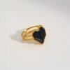 Chunky Black Heart Ring — jewellery from Glossy.pk, Pakistan