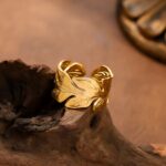 Chunky Leafy adjustable ring - Image 4