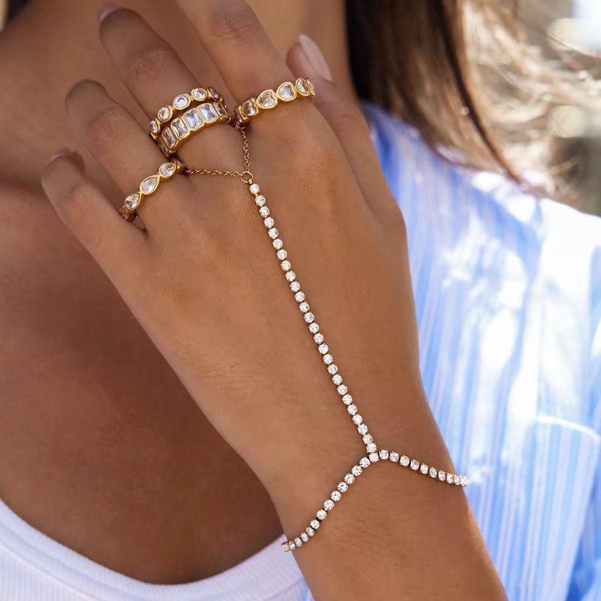 WhatsApp Image 2026-03-03 at 2.24.47 AM Diamond trending Hand Chain - Image 1