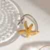2 Tone Starfish Adjustable Ring product photo 3 | Glossy.pk Pakistan