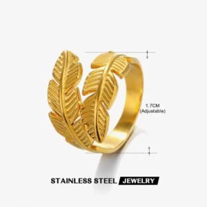 Chunky Leafy Adjustable Ring (Statement) product photo 3 | Glossy.pk Pakistan