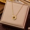 Double Ring Roman Numeral Pendant — jewellery from Glossy.pk, Pakistan