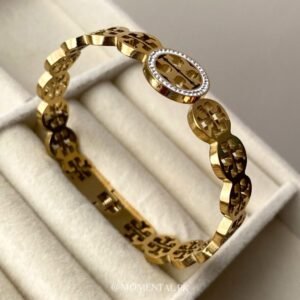 Gold-plated Handcuff Bracelet