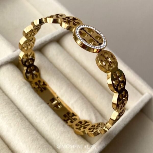 Gold-plated Handcuff Bracelet — jewellery from Glossy.pk, Pakistan