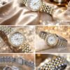 Stone-Set Ladies Gemstones Watch — ladies gemstone watch | Glossy.pk