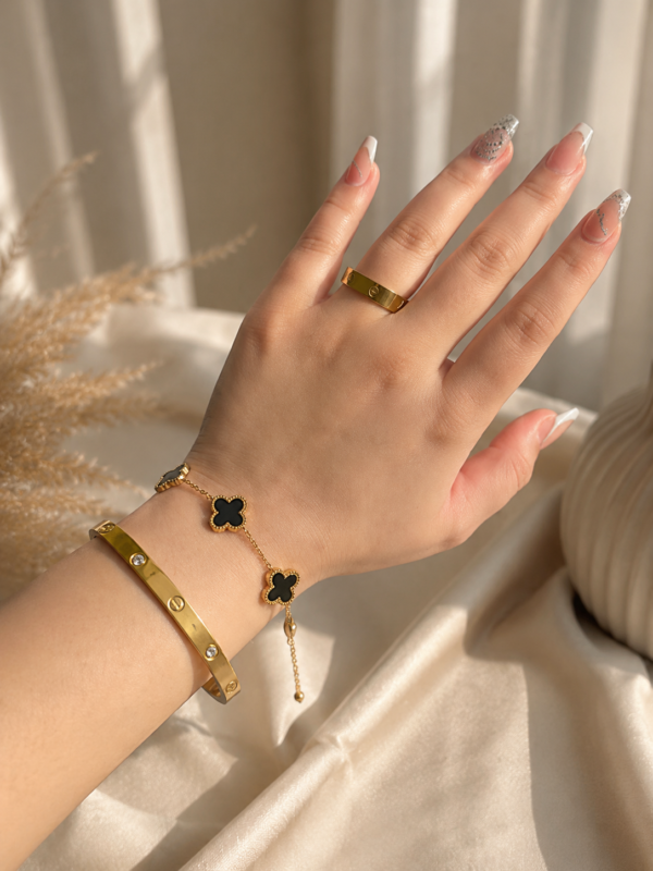 3-piece Bracelet Set — Cartier & Clover-style — jewellery from Glossy.pk, Pakistan