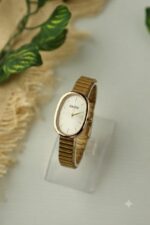 Oval Naidu Women Watch-White Dial