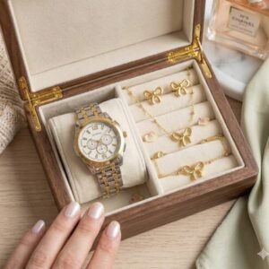 Watch & Bow Set — Rolex-style Combo