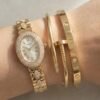 Watch and Bracelet Set Combo (Cartier-style) product photo 2 | Glossy.pk Pakistan