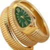 BVLGARI Snake Watch-Green Dial Gold Chain anti-tarnish jewellery from Glossy.pk, Lahore