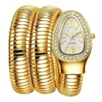 BVLGARI Snake Watch-White Dial Gold Chain - Image 2