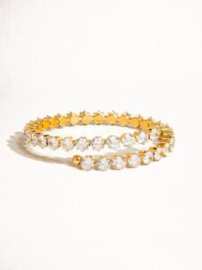 Gold-Plated Handcuff Bracelet (Standard Size) — jewellery from Glossy.pk, Pakistan