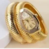 BVLGARI Snake Watch-White Dial Gold Chain anti-tarnish jewellery from Glossy.pk, Lahore
