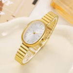 Oval Golden Charm Women Watch