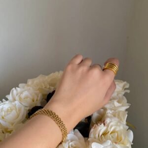 Gold Mesh Bracelet — Stainless Steel