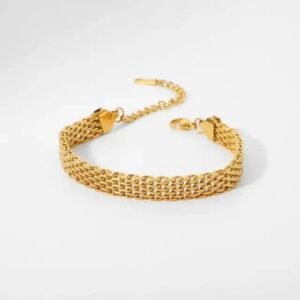 Gold Mesh Bracelet — Stainless Steel product photo 3 | Glossy.pk Pakistan