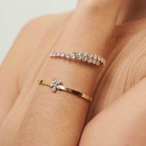 Gold-Plated Handcuff Bracelet (Standard Size) product photo 2 | Glossy.pk Pakistan