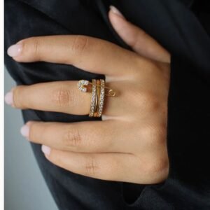 3-Layer Safety Pin Ring — Stainless Steel