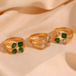 4 Stone LUXURY Hearth shape-Green Stone - Image 3