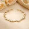 Tulip Bracelet — White — jewellery from Glossy.pk, Pakistan