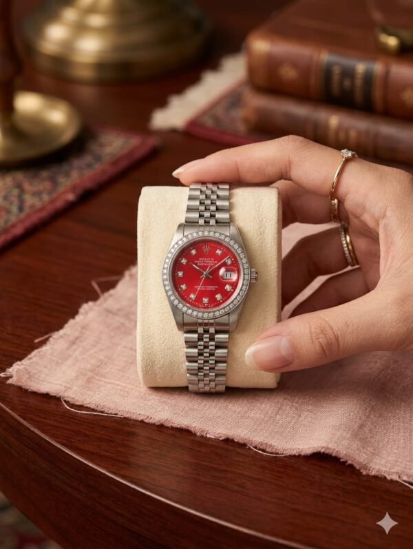 ROLEX Ladies Watch-DATE WORKING anti-tarnish jewellery from Glossy.pk, Lahore