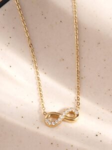 Trendy Infinity Jewellery Set — Bracelet & Earrings Combo product photo 2 | Glossy.pk Pakistan