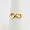 Infinity Adjustable Ring — Stone-Set Stainless Steel product photo 4 | Glossy.pk Pakistan