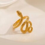 Trendy Mini snake 🐍Gold RING
