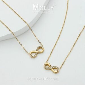 Trendy Infinity Jewellery Set — Bracelet & Earrings Combo product photo 4 | Glossy.pk Pakistan