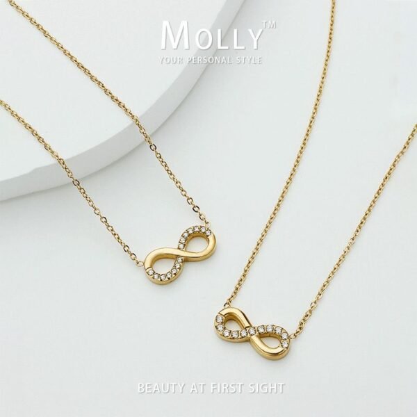 Trendy Infinity Jewellery Set — Bracelet & Earrings Combo product photo 4 | Glossy.pk Pakistan