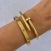 4-Piece Bracelet & Ring Set — Stainless Steel product photo 2 | Glossy.pk Pakistan