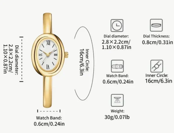 Bomei Bangle Watch anti-tarnish jewellery from Glossy.pk, Lahore