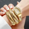 BVLGARI Snake Watch-White Dial Gold Chain anti-tarnish jewellery from Glossy.pk, Lahore