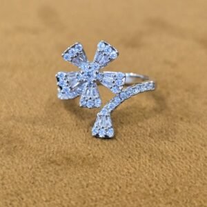 Two-Layered Floral Ring — Women's Stainless Steel