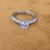 Chunky ZIRCON Promise Stone RING anti-tarnish jewellery from Glossy.pk, Lahore