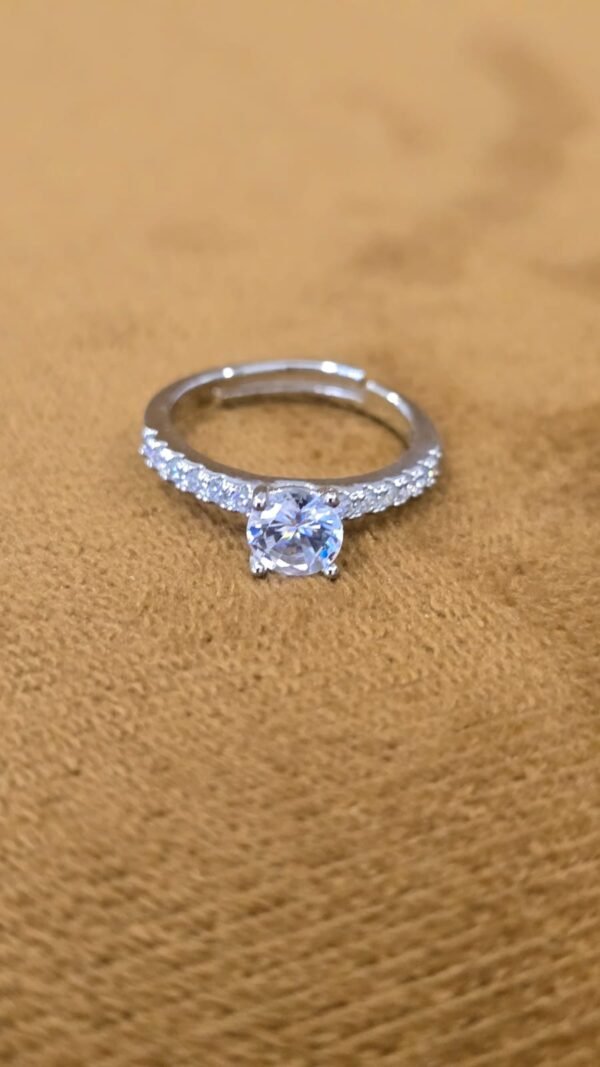 Chunky ZIRCON Promise Stone RING anti-tarnish jewellery from Glossy.pk, Lahore