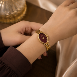 IEKE Royal Watch — Maroon Dial