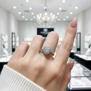 Heart Stone Ring — Stainless Steel