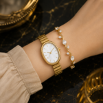 2pc NAIDU Watch and Tulip Combo - White Dial - Image 2