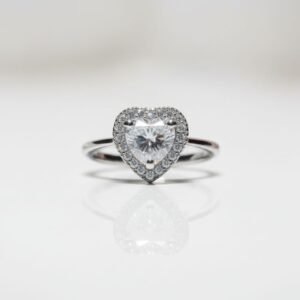 Heart Stone Ring — Stainless Steel product photo 2 | Glossy.pk Pakistan