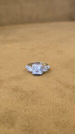 Chunky ZIRCON Square Stone Ring - Image 3