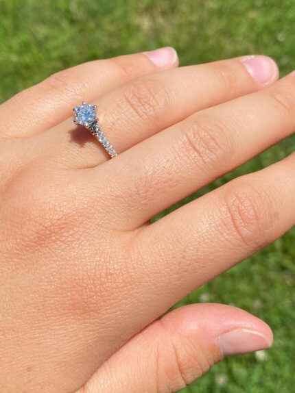 Chunky ZIRCON Promise Stone RING