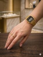 Classical Gold Square Watch - Image 2