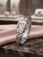 Cartier Silver Gold Square Women Watch - Image 2