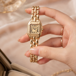 Gold-Tone Square Women's Watch