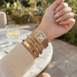 3-Piece Classic Watch & Bracelet Set