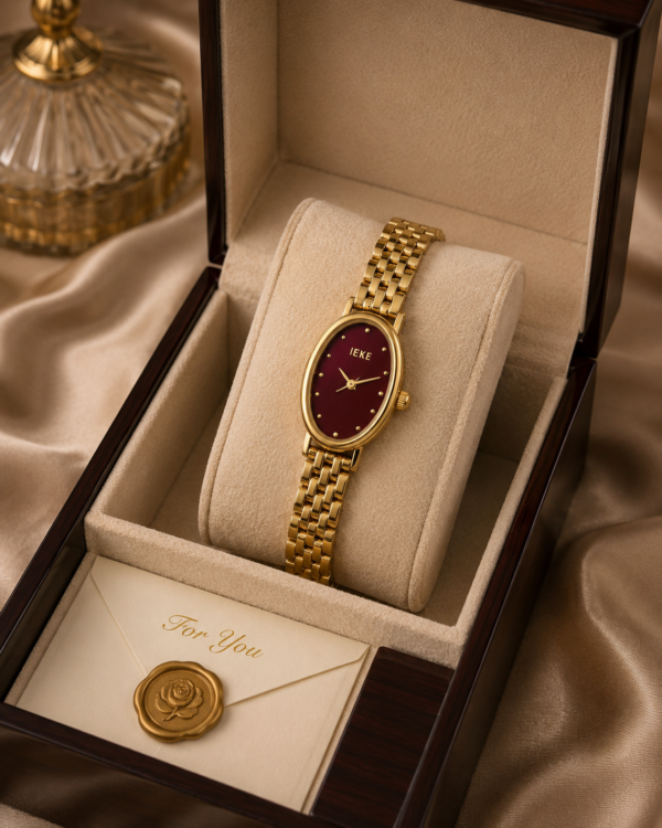 IEKE Royal Watch — Maroon Dial product photo 2 | Glossy.pk Pakistan