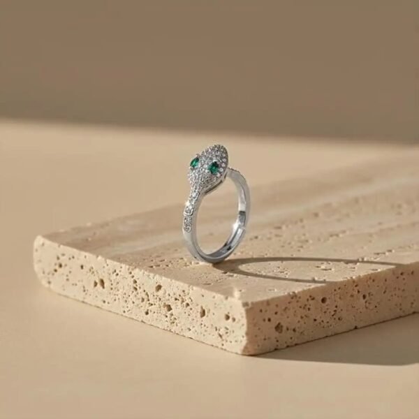 Classy Trendy ZIRCON snake 🐍SILVER RING anti-tarnish jewellery from Glossy.pk, Lahore