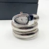 BVLGARI Snake Watch-Silver-White Dial anti-tarnish jewellery from Glossy.pk, Lahore